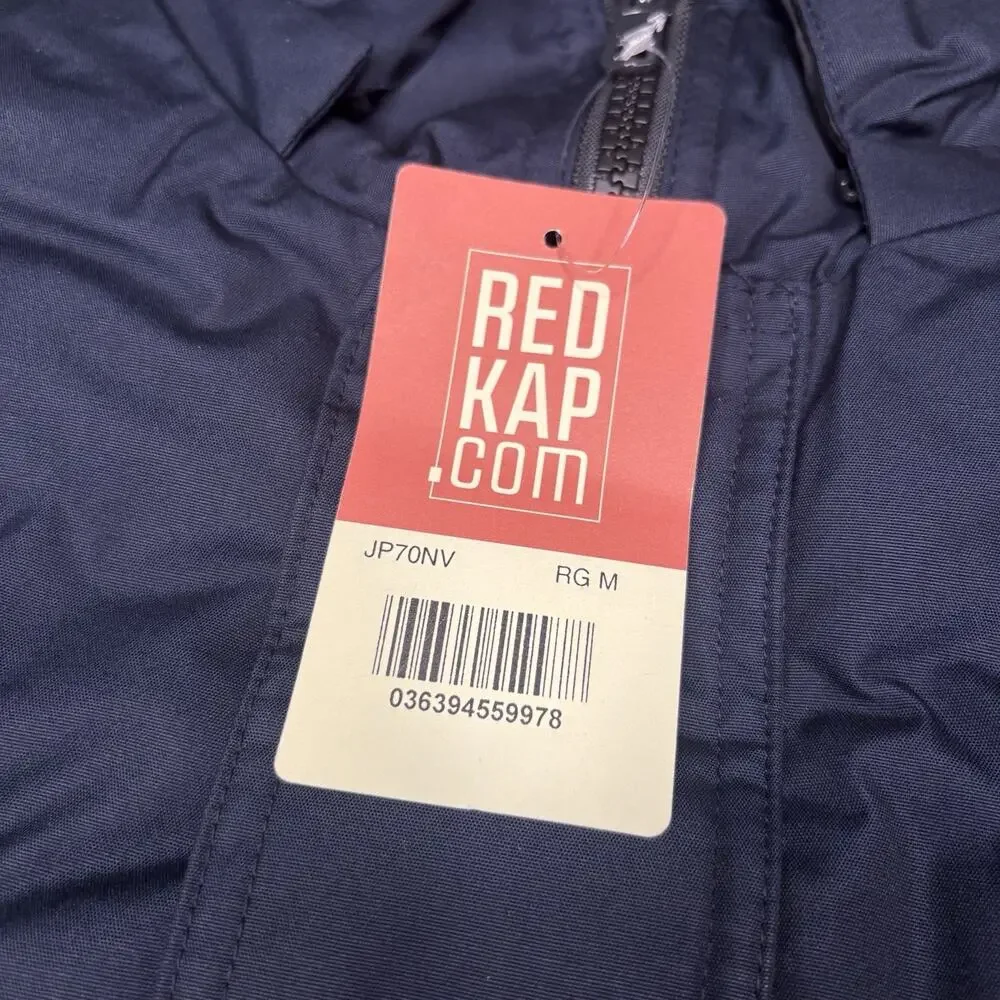 NWT Red Kap Mens JP70 Heavyweight Parka Navy Jacket Coat Medium New Work Outdoor